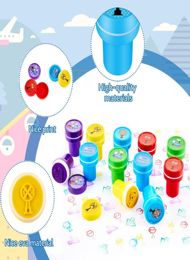 PerKoop 60 Pieces Train Party Favors Stampers for Kids Train Birthday Party Supplies Goody Bag Stuffer Filler Carnival Rewards Toddler Friends Theme Favors Decorations Class Prizes - Image 4